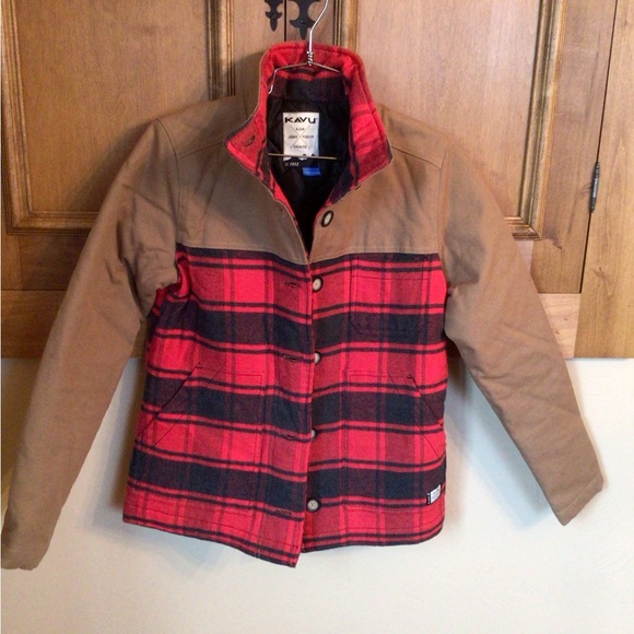 KAVU outdoor plaid Jacket - Picture 1 of 6